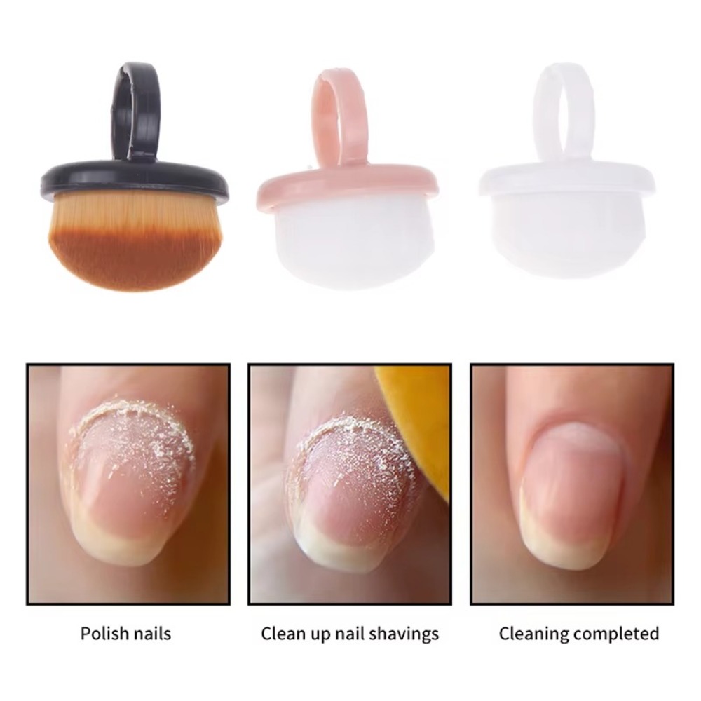 Nail Art For Men - Ayarlanabilir Oval Tırnak Sanatı Toz Fırçası