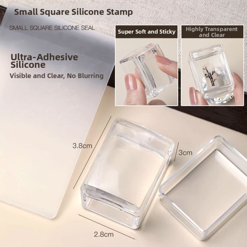 Nail Stamping Plate - Yeni Şeffaf Tırnak Sanatı Baskı Plakaları