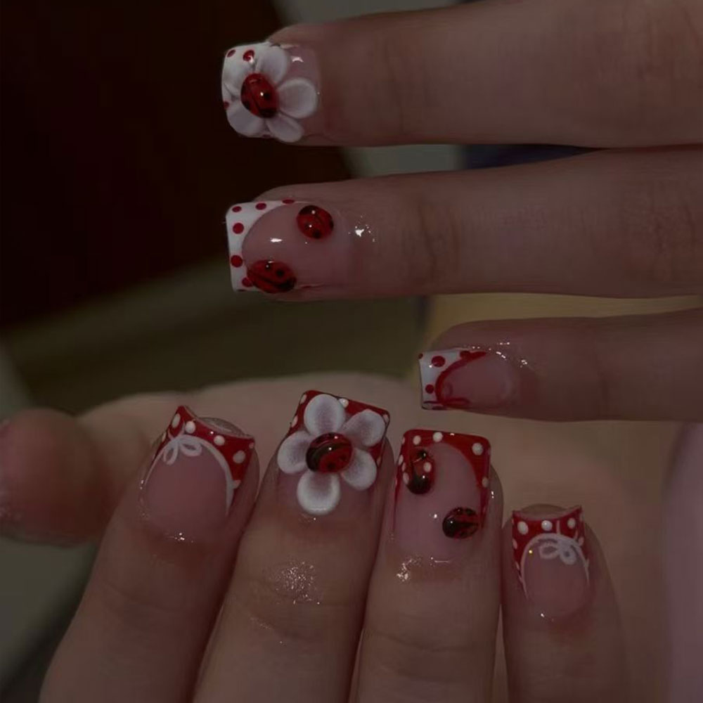 Nail Art Design - Set başına 24 parça. Dikdörtgen 3D