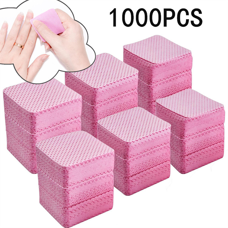 Nail Art Gel - 20/50/100/300/1000 adet tüy bırakmayan tırnak mendilleri