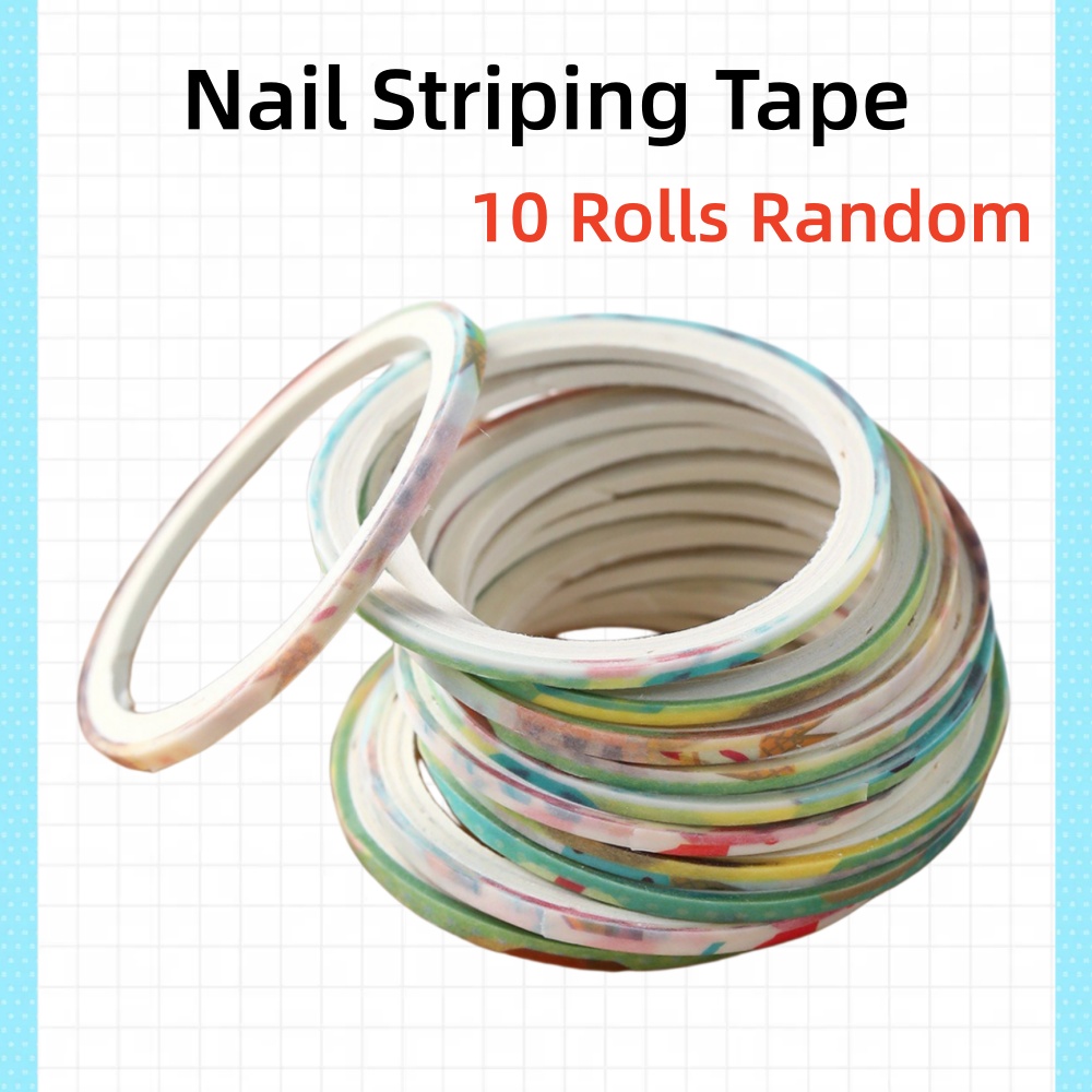 Striping Tape Nail - 10 Rulo Tırnak Çizgi Çıkartma Bandı