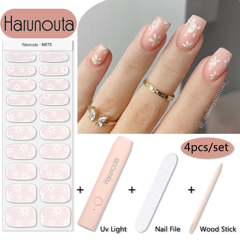 Striping Tape Nail - Harunouta 1 Takım Çiçek Yarı Kürlenmiş