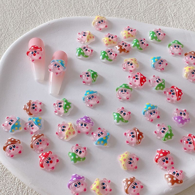 Nail Art Design - 2/10/20 adet Kirby Tırnak Takıları 3D