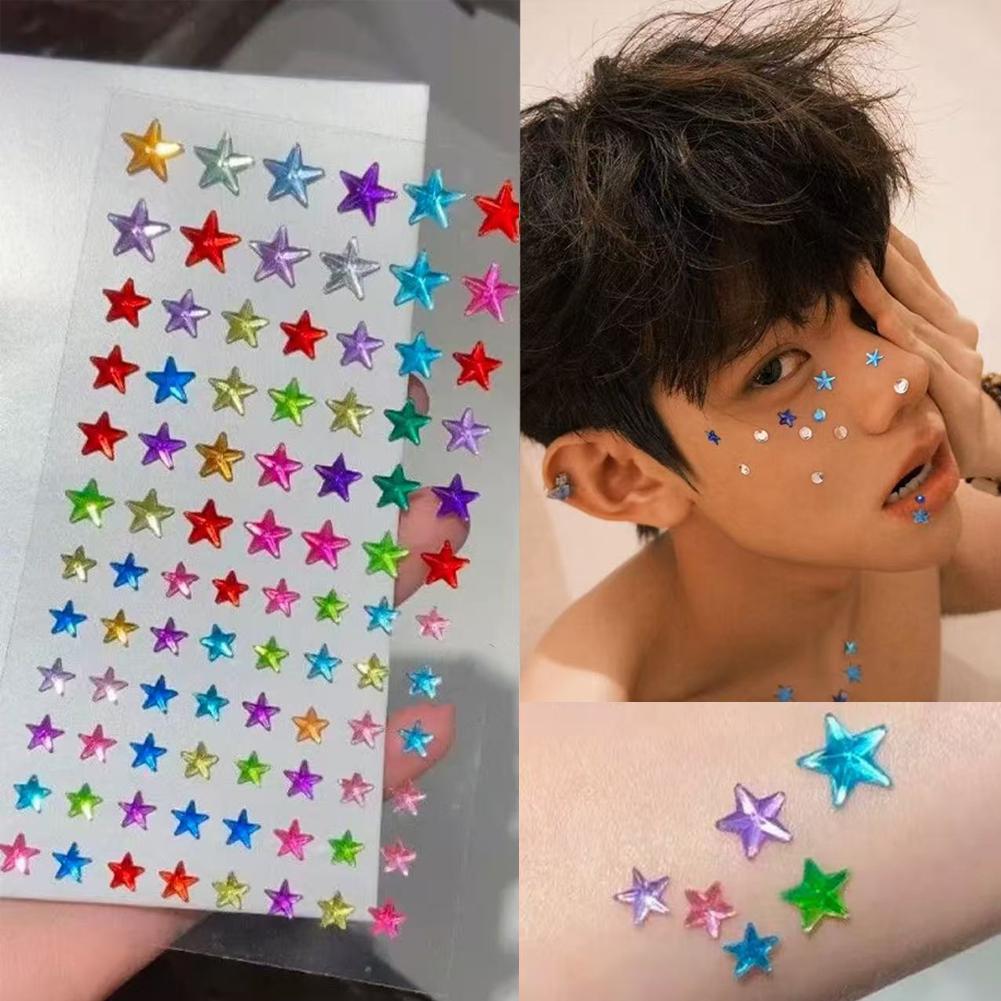 Nail Art Design - Kendinden Yapışkanlı Yüz Taşları Renkli Kristal