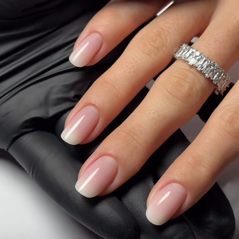 Nail Art Design - 24 Adet Basit Bale Simli Çıkarılabilir