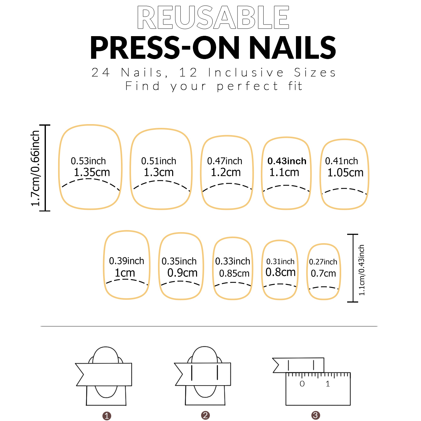 24 adet fransız beyaz kenarlı  - Nail Art French Nails incelemesi ve fiyatı