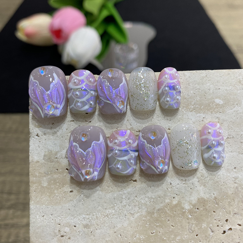10 adet Kelebek Çiçek Sahte Tı - Nail Art French Nails incelemesi ve fiyatı