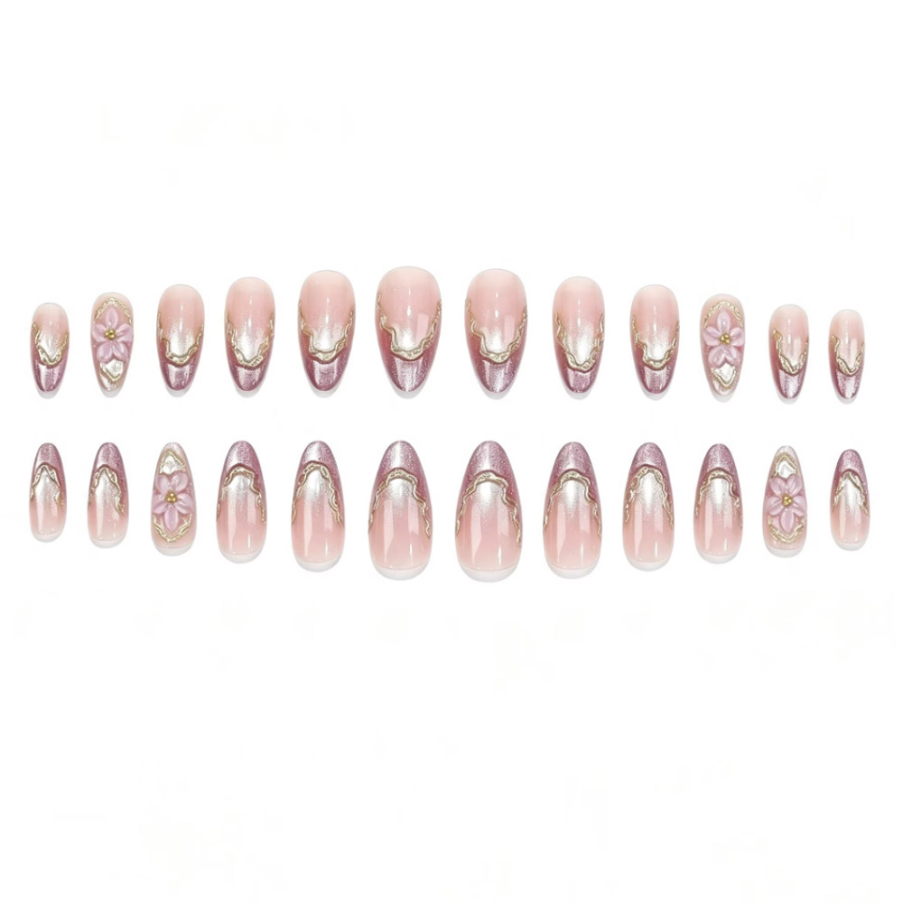 3D çiçekli, parlak kedi gözü v - Nail Art Design incelemesi ve fiyatı