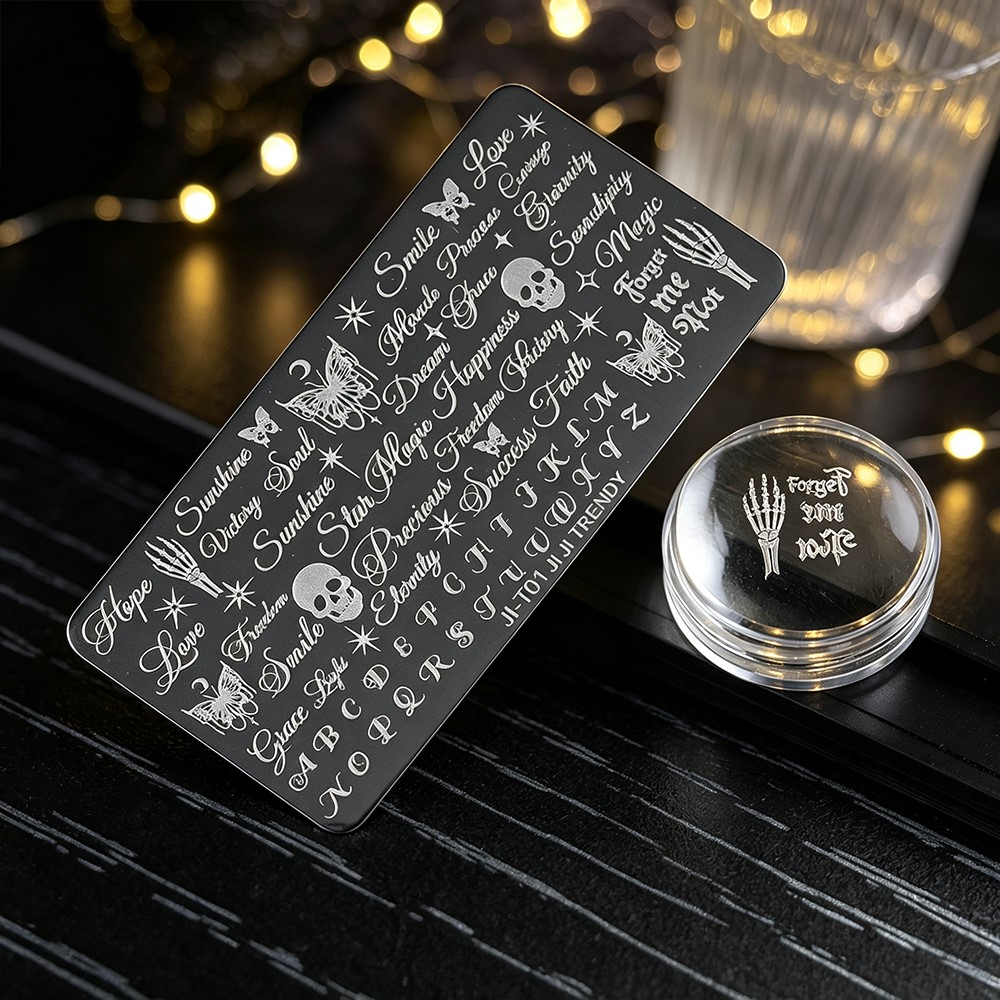 3D İskelet Kafatası Kelebek Ca - Nail Art Vintage incelemesi ve fiyatı