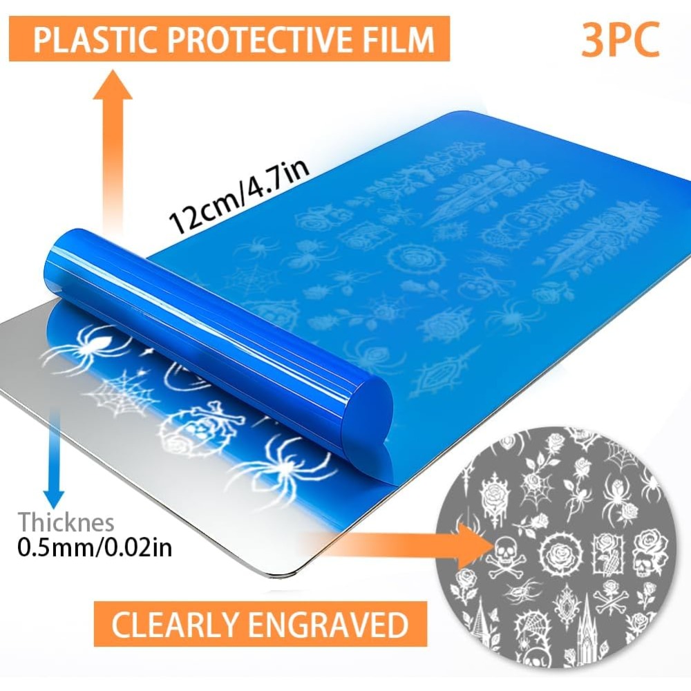 Paslanmaz Çelik DIY Tırnak San - Nail Stamping Plate incelemesi ve fiyatı