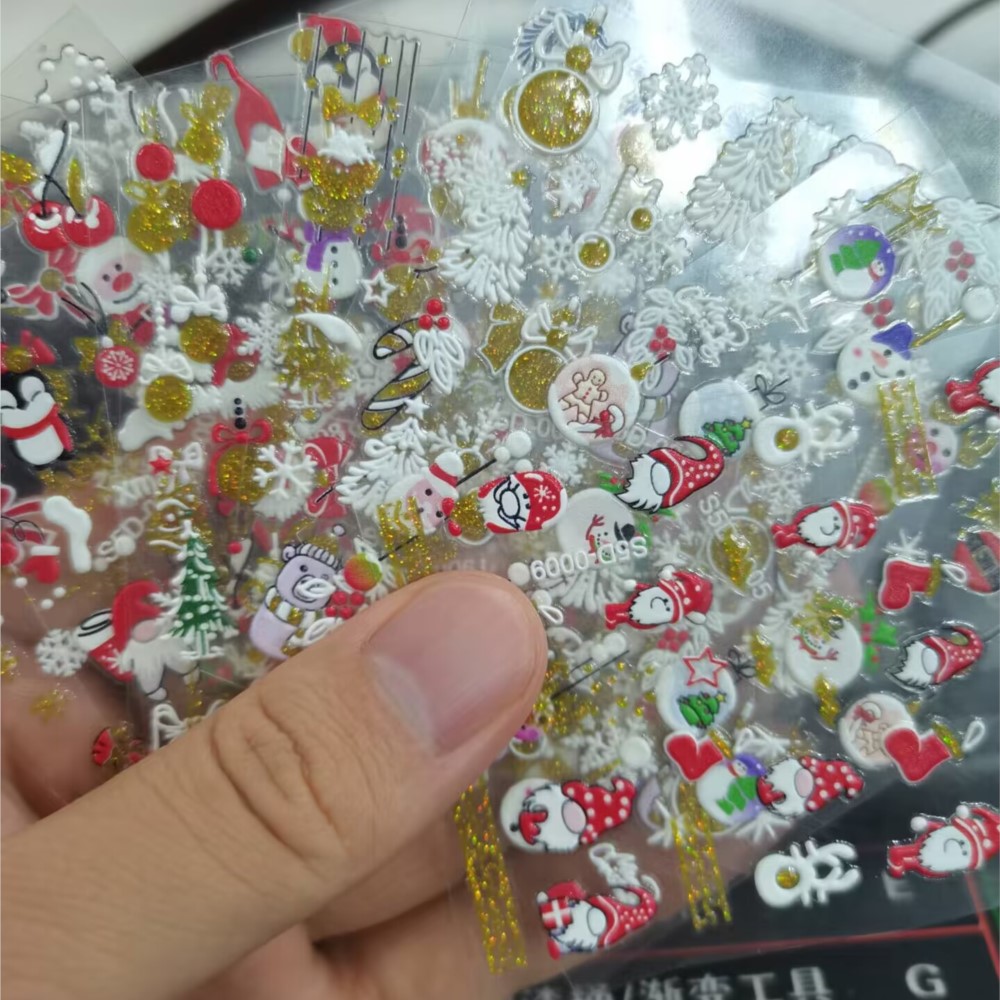 5D Glitter noel kabartmalı tır - Nail Art Xmas 2025 incelemesi ve fiyatı