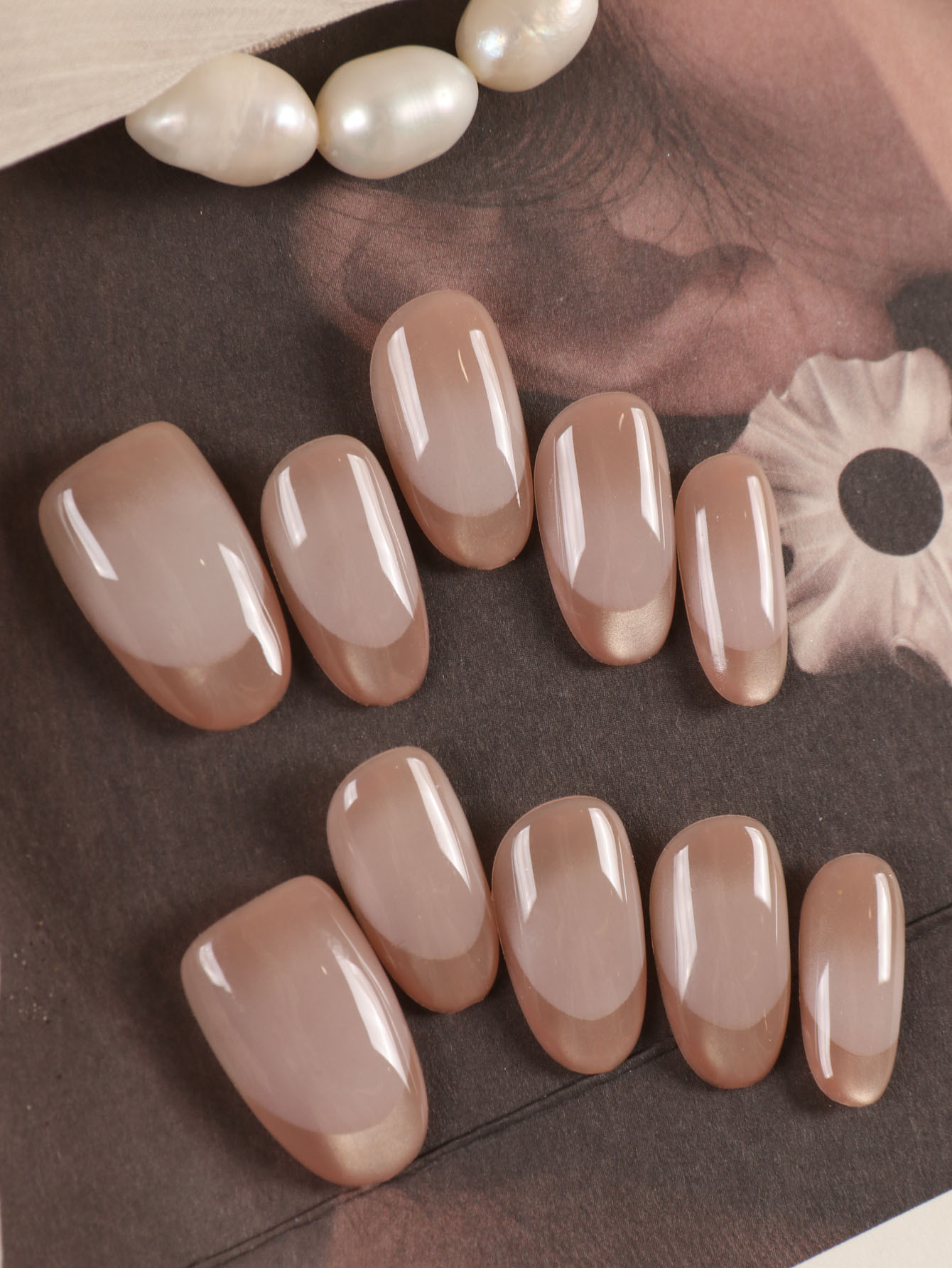 10 adet tırnaklar üzerinde bas - Nail Art French Nails incelemesi ve fiyatı