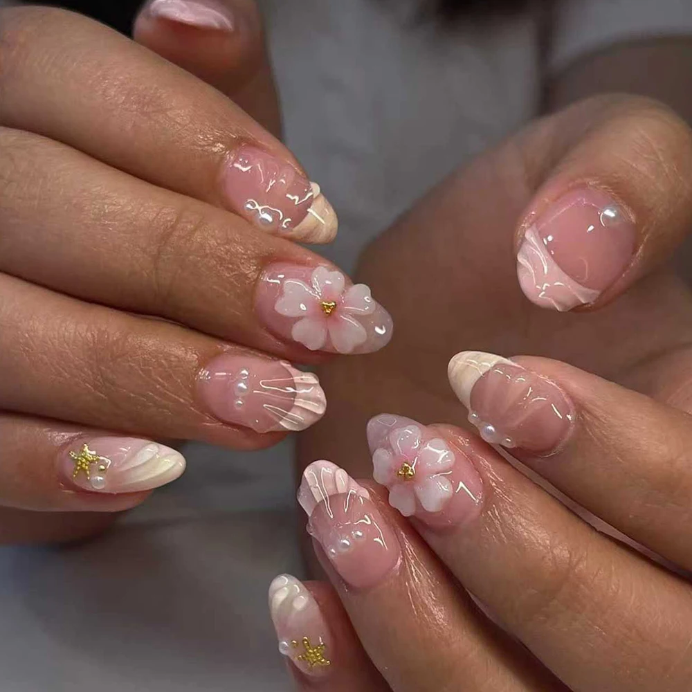 24 adet Kısa Oval 3D Jel Tırna - Nail Art French Nails incelemesi ve fiyatı