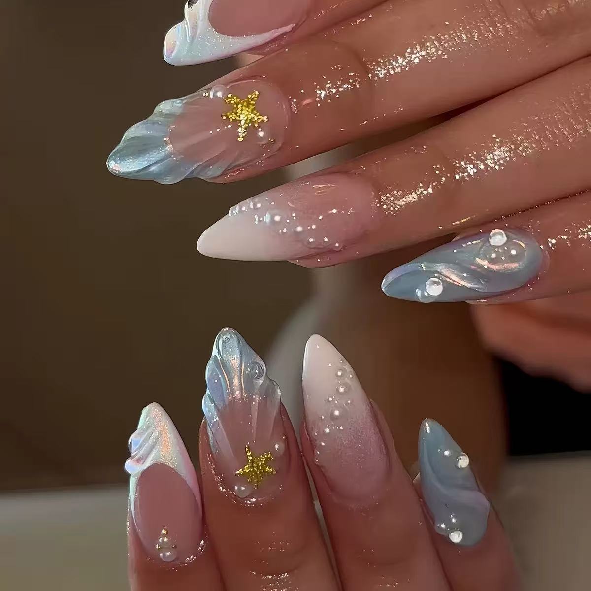 24 adet Kısa Oval 3D Jel Tırna - Nail Art French Nails incelemesi ve fiyatı