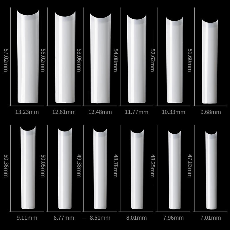 500 adet uzun kare hiçbir C eğ - Nail Art Xl incelemesi ve fiyatı
