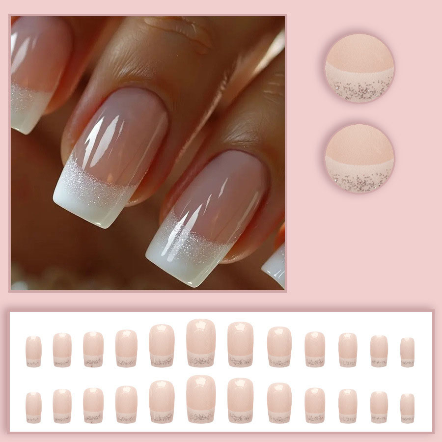 24 adet/set Orta Boy Kare takm - Nail Art French Nails incelemesi ve fiyatı