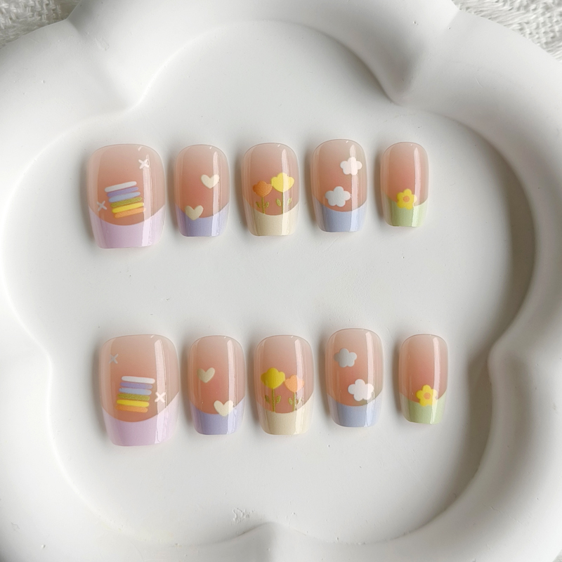 10 adet kadın bahar taze ve na - Nail Art French Nails incelemesi ve fiyatı