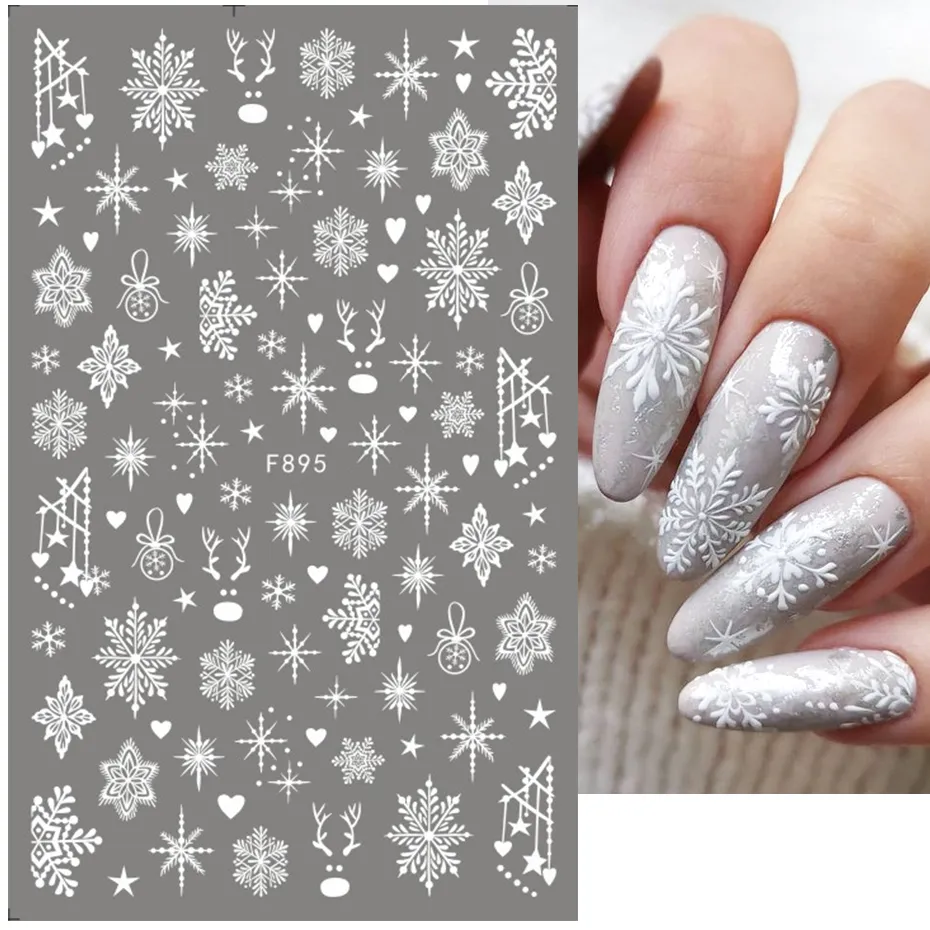 1 adet 2025 noel 3D tırnak san - Nail Art Xmas 2025 incelemesi ve fiyatı