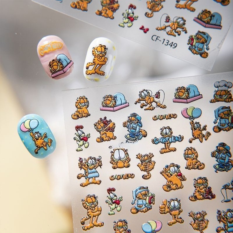 Yeni Garfield Nail Art Çıkartm - Nail Art Design incelemesi ve fiyatı