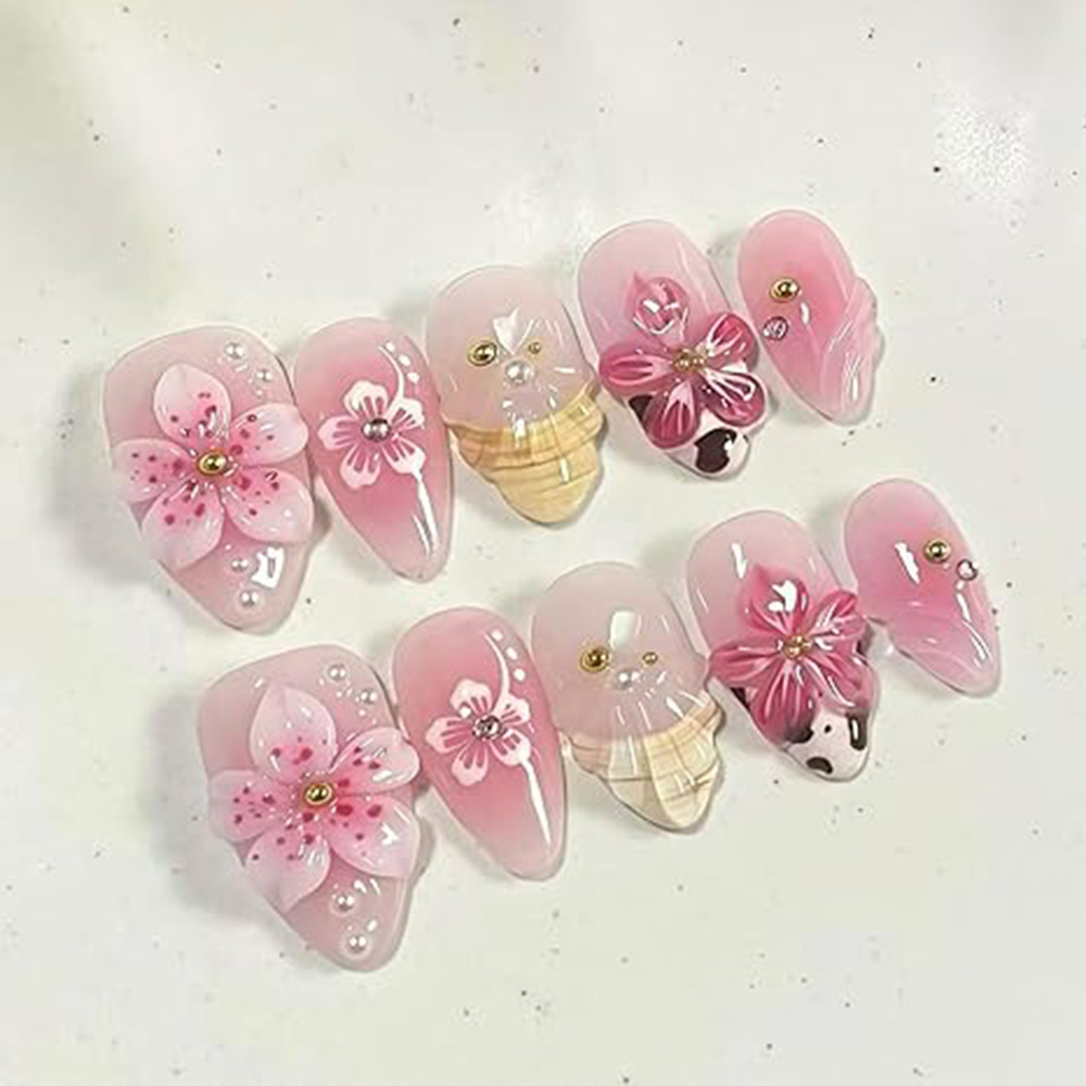 Çiçek Desenli 3D Tırnak Sanatı - Nail Art Vintage incelemesi ve fiyatı
