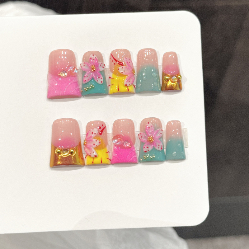 10 Adet Okyanus Stili Takma Tı - Nail Art Design incelemesi ve fiyatı