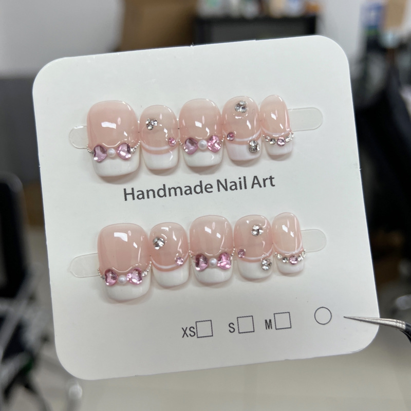 10 Adet Yazlık Tatlı Kalp Şekl - Nail Art French Nails incelemesi ve fiyatı