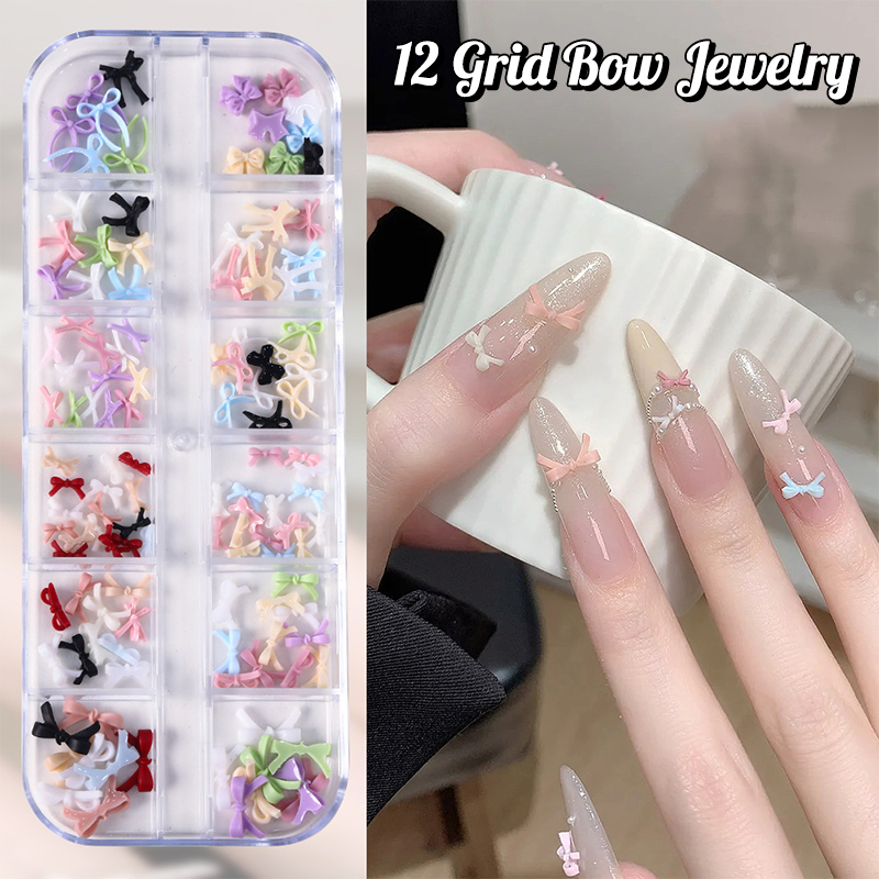12'li Çok Renkli Fiyonklar Tır - Nail Art Design incelemesi ve fiyatı