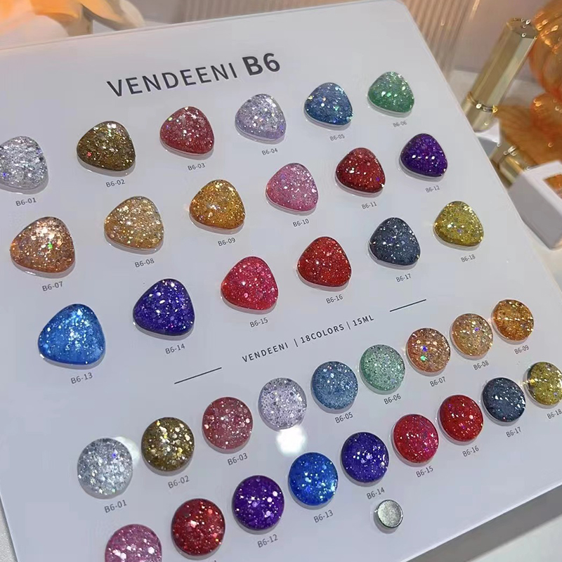 VENDEENI 18 Renk 12 Renk Simli - Nail Art Gel incelemesi ve fiyatı